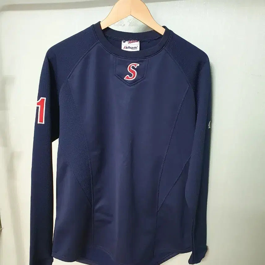 [BUNJANG] Majestic Fleece Long Sleeve T-Shirt / 마제스틱 기모 긴팔 티셔츠 100~105슬림