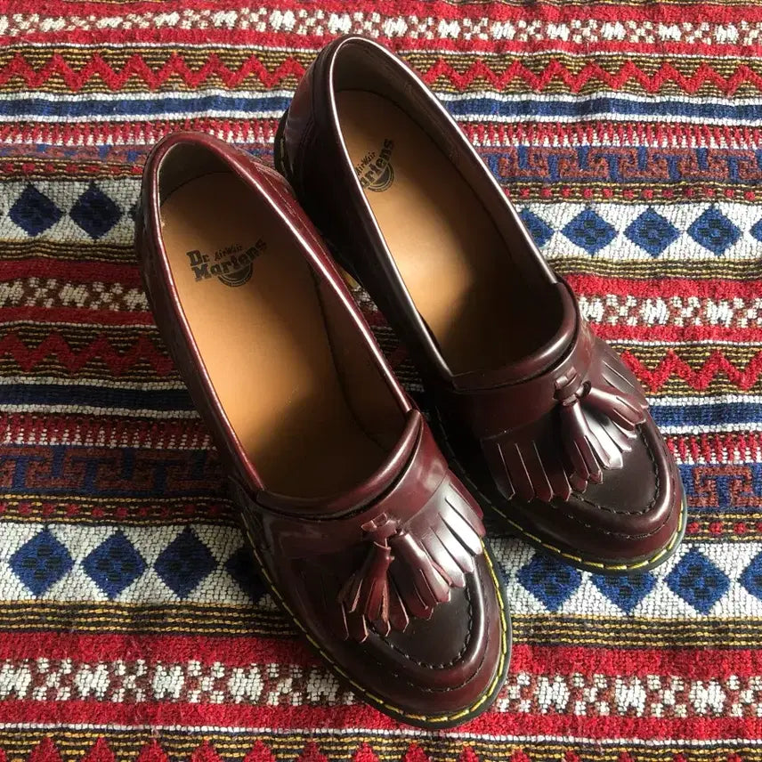 [BUNJANG] Dr. Martens Roma Burgundy Shoes 220 / 닥터마틴 로마 버건디 구두 220