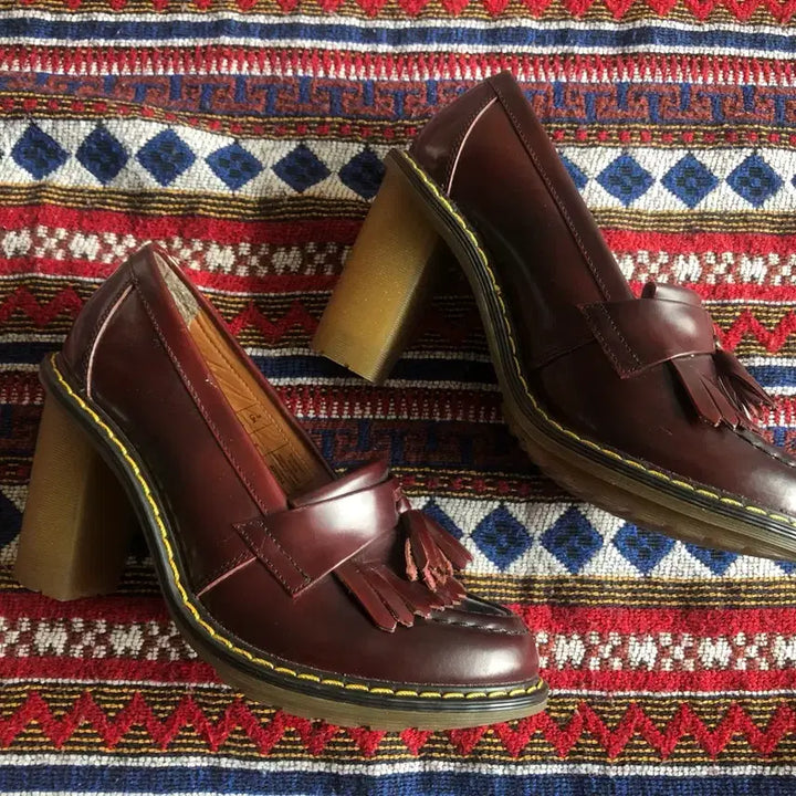 [BUNJANG] Dr. Martens Roma Burgundy Shoes 220 / 닥터마틴 로마 버건디 구두 220