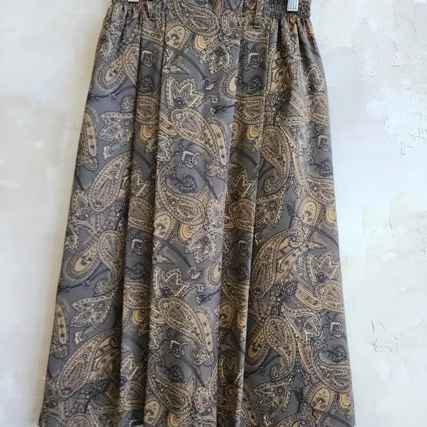 [BUNJANG] Paisley Pattern Long Skirt (F) / 페이즐리 패턴 롱 스커트 F<일본>