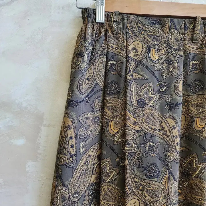 [BUNJANG] Paisley Pattern Long Skirt (F) / 페이즐리 패턴 롱 스커트 F<일본>