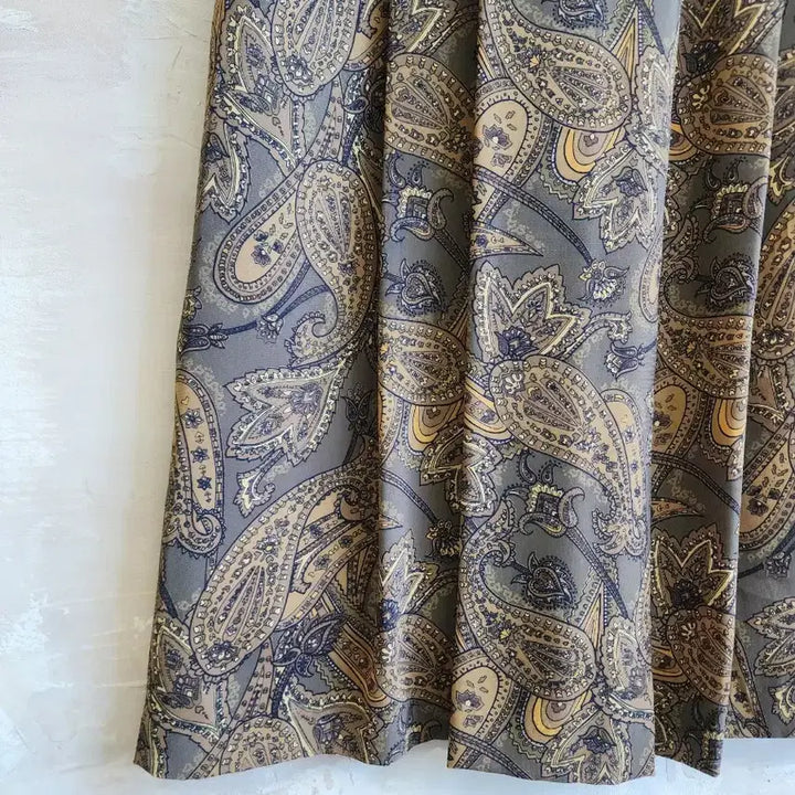 [BUNJANG] Paisley Pattern Long Skirt (F) / 페이즐리 패턴 롱 스커트 F<일본>
