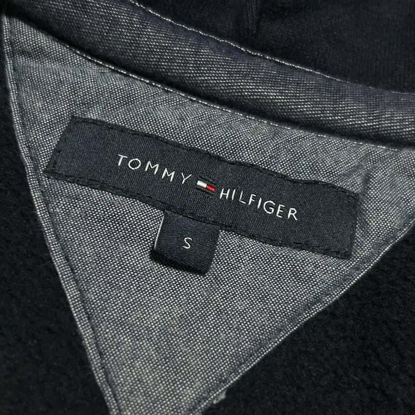 [BUNJANG] Tommy Hilfiger Navy Fleece Half-Zip Hoodie / [M] Tommy 타미힐피거 네이비 기모 반집업 후드티