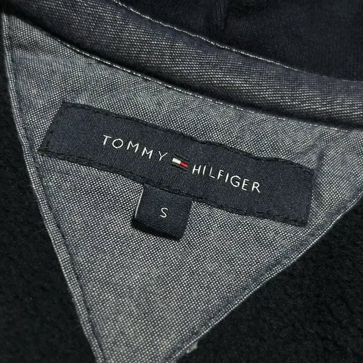 [BUNJANG] Tommy Hilfiger Navy Fleece Half-Zip Hoodie / [M] Tommy 타미힐피거 네이비 기모 반집업 후드티