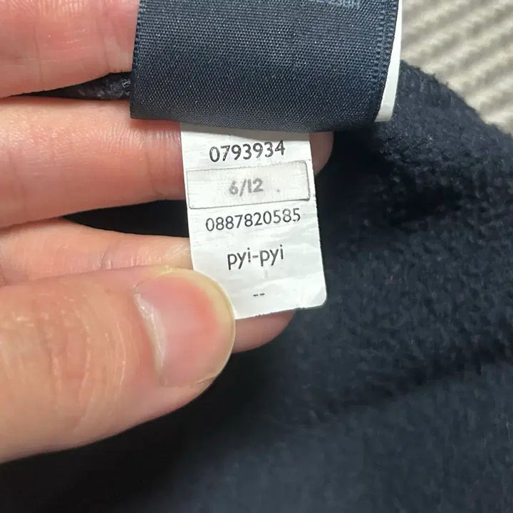 [BUNJANG] Tommy Hilfiger Navy Fleece Half-Zip Hoodie / [M] Tommy 타미힐피거 네이비 기모 반집업 후드티