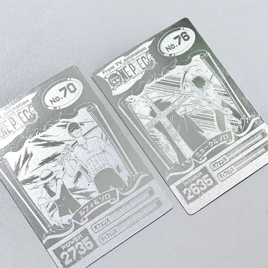 [BUNJANG] One Piece Rare Silver Card Bundle Set / 10장 세트) 원피스 레어 실버 카드 조로 미호크 루피 희귀 프로모 sp