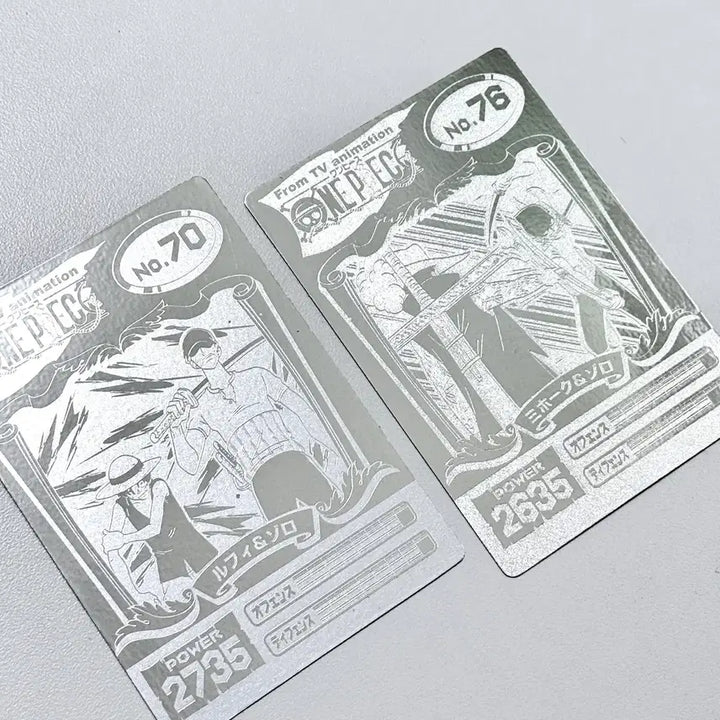 [BUNJANG] One Piece Rare Silver Card Bundle Set / 10장 세트) 원피스 레어 실버 카드 조로 미호크 루피 희귀 프로모 sp