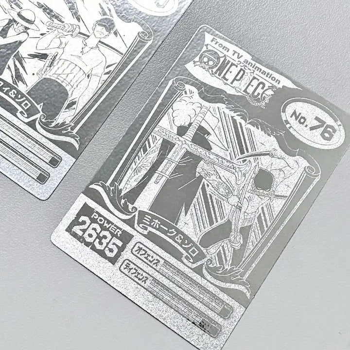 [BUNJANG] One Piece Rare Silver Card Bundle Set / 10장 세트) 원피스 레어 실버 카드 조로 미호크 루피 희귀 프로모 sp
