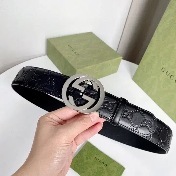 [BUNJANG] Gucci Interlocking G Black Belt / 구찌 인터로킹 G 블랙 벨트
