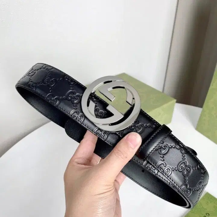[BUNJANG] Gucci Interlocking G Black Belt / 구찌 인터로킹 G 블랙 벨트
