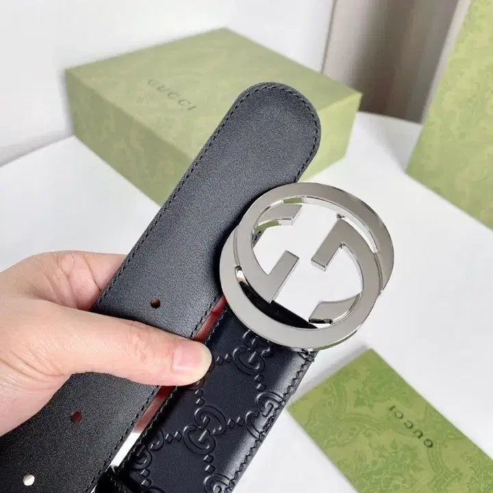 [BUNJANG] Gucci Interlocking G Black Belt / 구찌 인터로킹 G 블랙 벨트