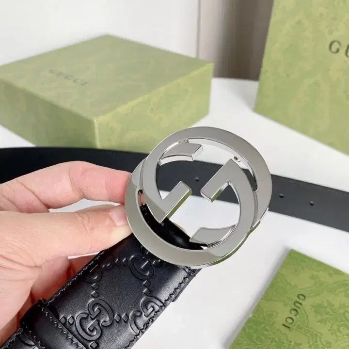 [BUNJANG] Gucci Interlocking G Black Belt / 구찌 인터로킹 G 블랙 벨트