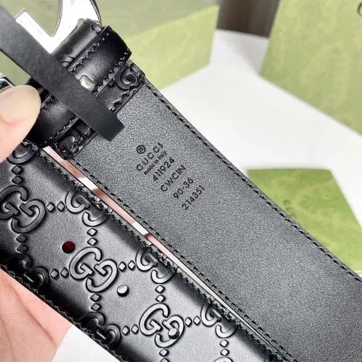 [BUNJANG] Gucci Interlocking G Black Belt / 구찌 인터로킹 G 블랙 벨트