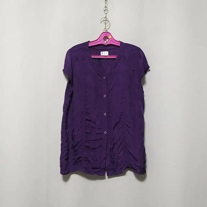 [BUNJANG] Unspecified Brand Purple Summer Blouse / ㅋ151 풍기인견상의
