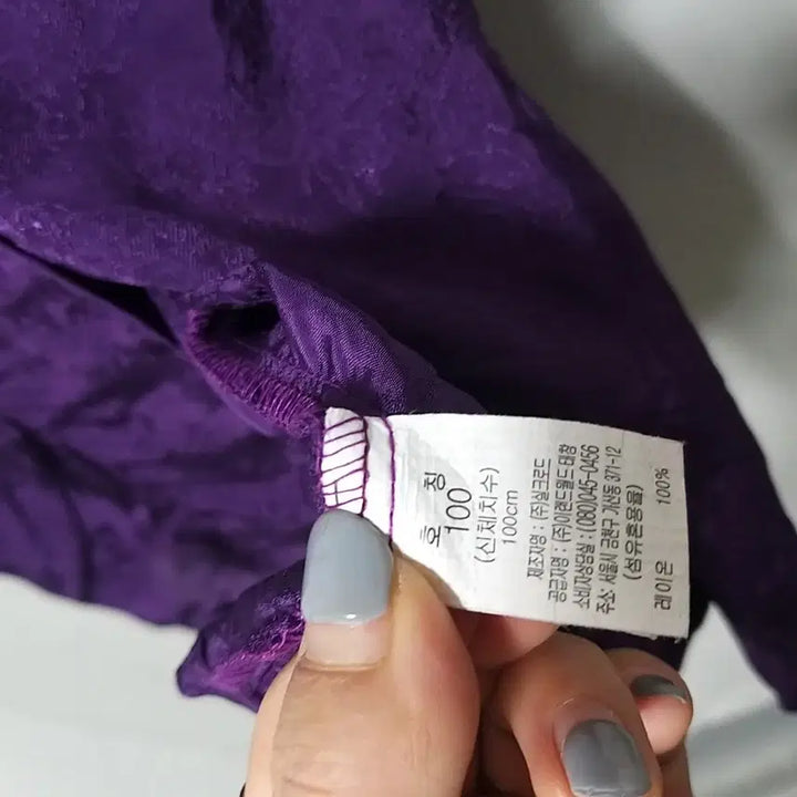 [BUNJANG] Unspecified Brand Purple Summer Blouse / ㅋ151 풍기인견상의