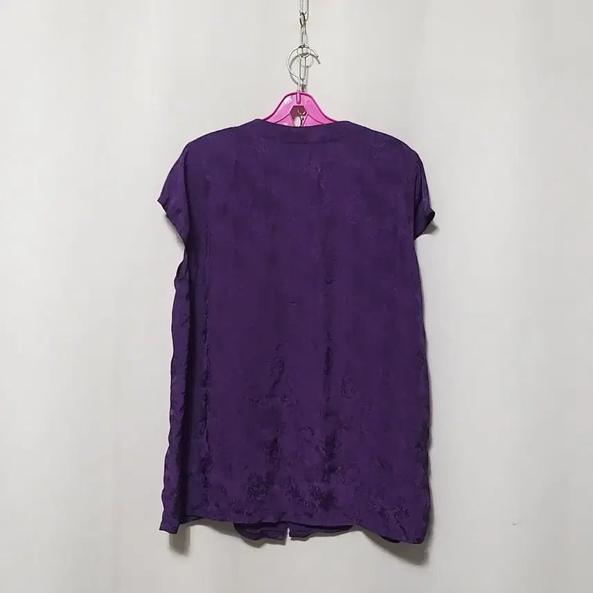 [BUNJANG] Unspecified Brand Purple Summer Blouse / ㅋ151 풍기인견상의