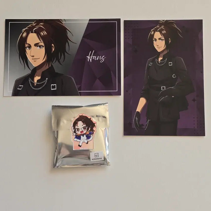 [SOLD OUT] 새상품) 진격의거인 에스크리 시즌3 아크릴 블록 한지, 특전엽서 2종