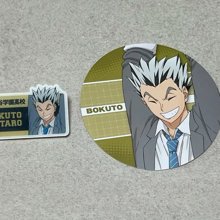 [BUNJANG] Haikyu Pop-Up Bokuto Koutaro Acrylic Name Tag + POB / 일괄)하이큐팝업 쉬는시간 아크릴명찰 보쿠토 후쿠로다니 2만원특전코스터