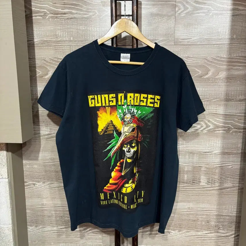 [BUNJANG] Gildan Printed Rock T-Shirt XL / 길단 프린팅 락 티셔츠 XL(nbb428 반팔
