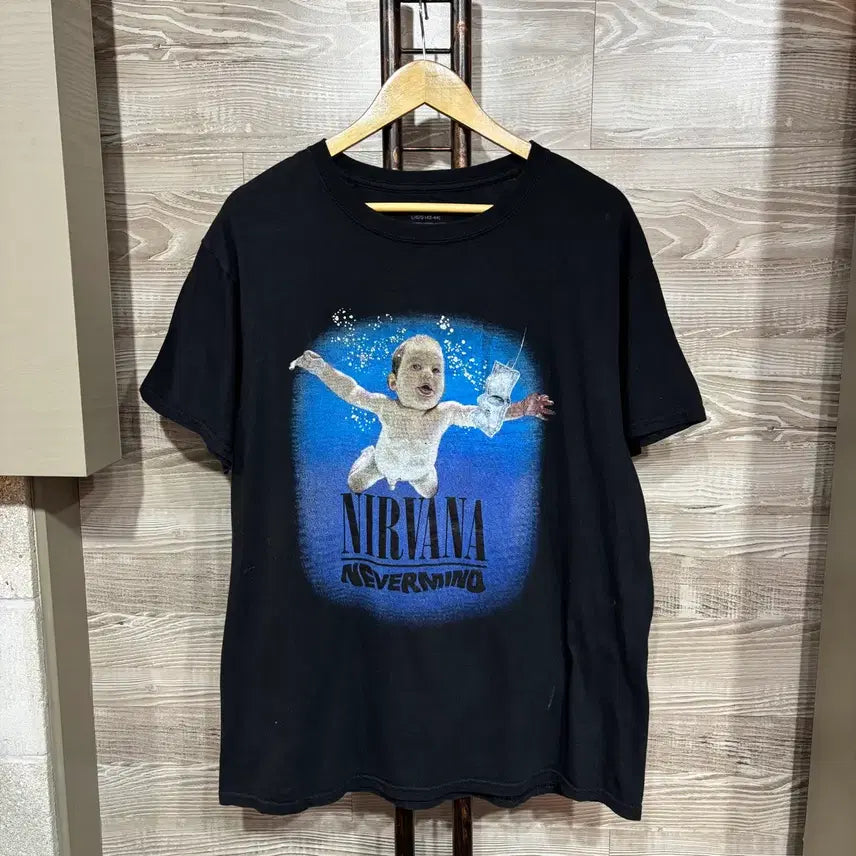 [BUNJANG] Gildan Rock Printing T-shirt L / 길단 프린팅 락 티셔츠 L(nbb429 반팔