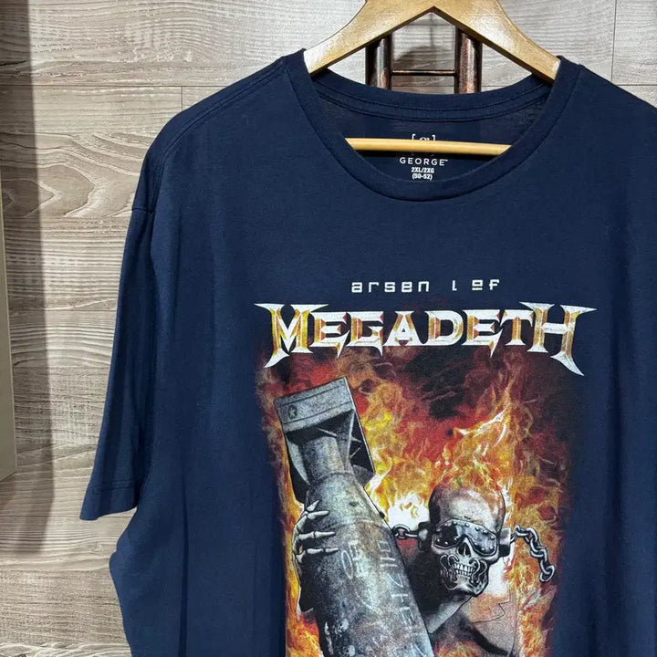 [BUNJANG] George Printed Rock T-shirt 2XL / 조지 프린팅 락 티셔츠 2XL(nbb430 반팔