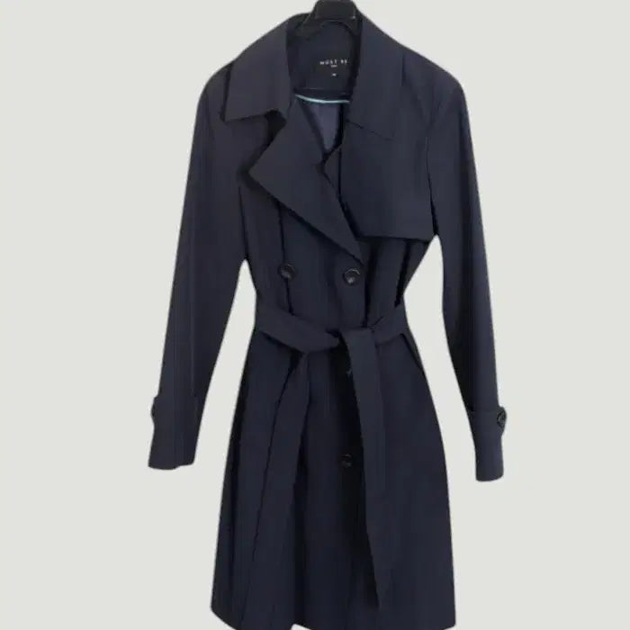 [BUNJANG] MustB Navy Trench Coat - Women&