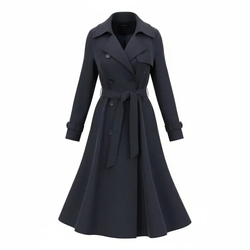 [BUNJANG] MustB Navy Trench Coat - Women&