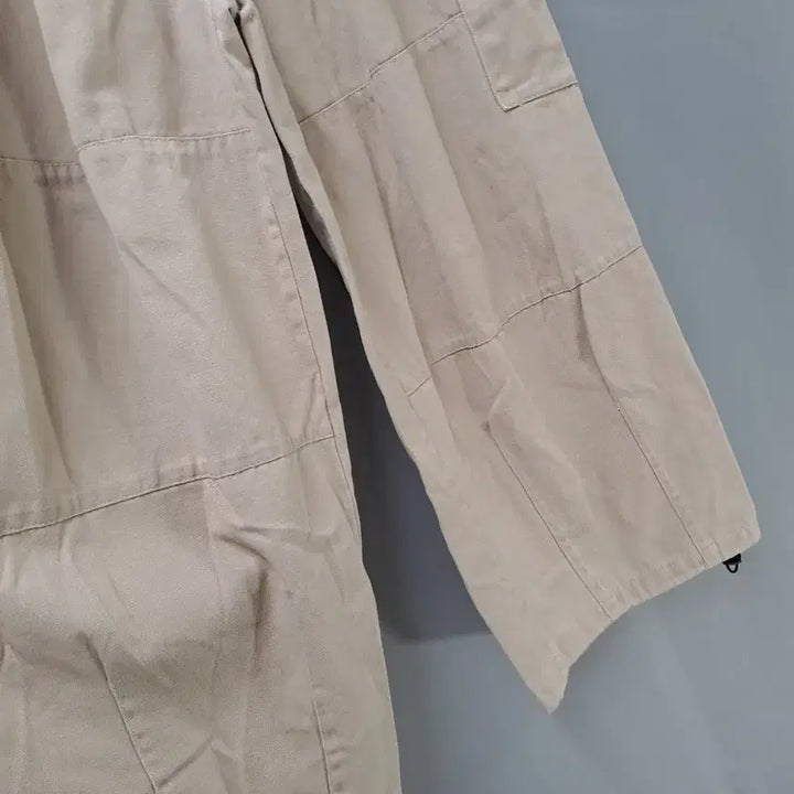 [BUNJANG] Beige Cargo Wide Pants / 베이지색 카고 와이드 바지