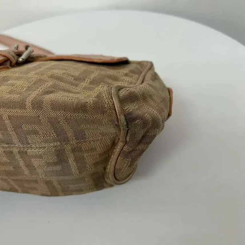 [BUNJANG] Fendi FF Zucca Canvas Mini Shoulder Bag / 펜디 FF주카 캔버스 미니 크로스 숄더백