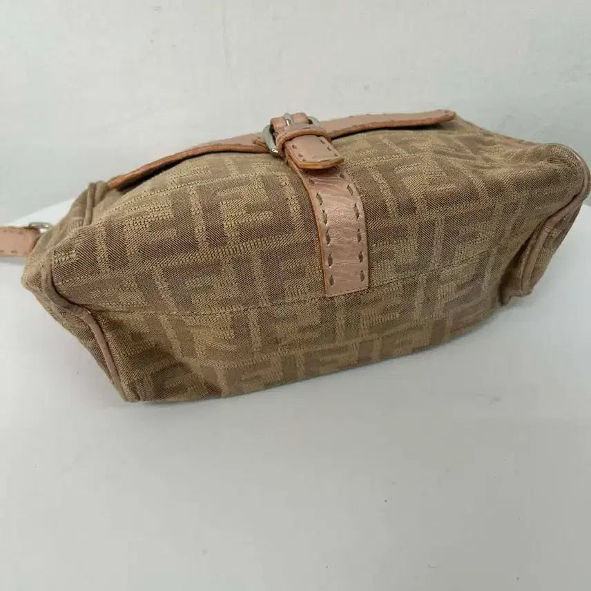 [BUNJANG] Fendi FF Zucca Canvas Mini Shoulder Bag / 펜디 FF주카 캔버스 미니 크로스 숄더백