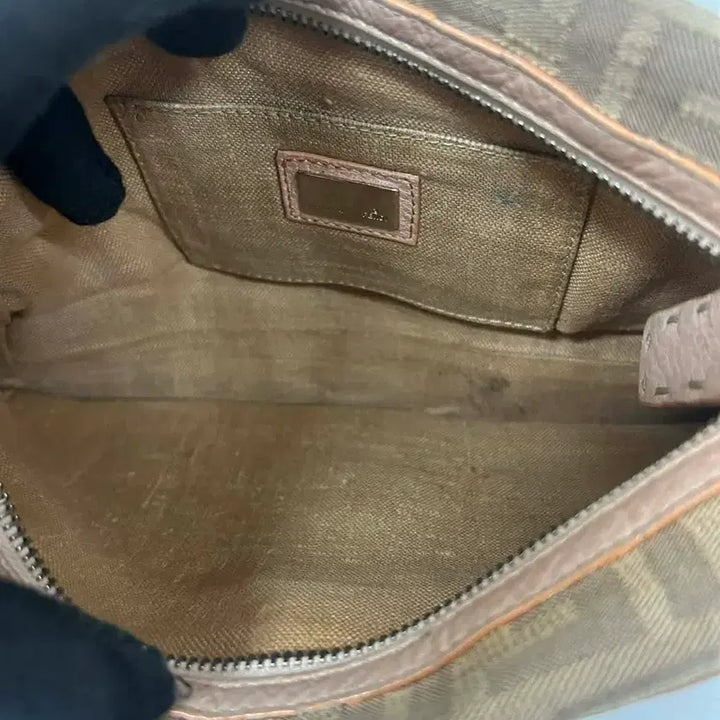 [BUNJANG] Fendi FF Zucca Canvas Mini Shoulder Bag / 펜디 FF주카 캔버스 미니 크로스 숄더백