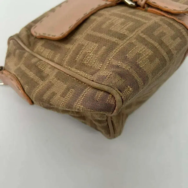 [BUNJANG] Fendi FF Zucca Canvas Mini Shoulder Bag / 펜디 FF주카 캔버스 미니 크로스 숄더백
