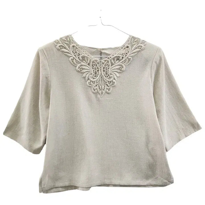[BUNJANG] Vintage Feminine Old Money Antique Blouse / 빈티지 페미닌 올드머니 앤틱 블라우스