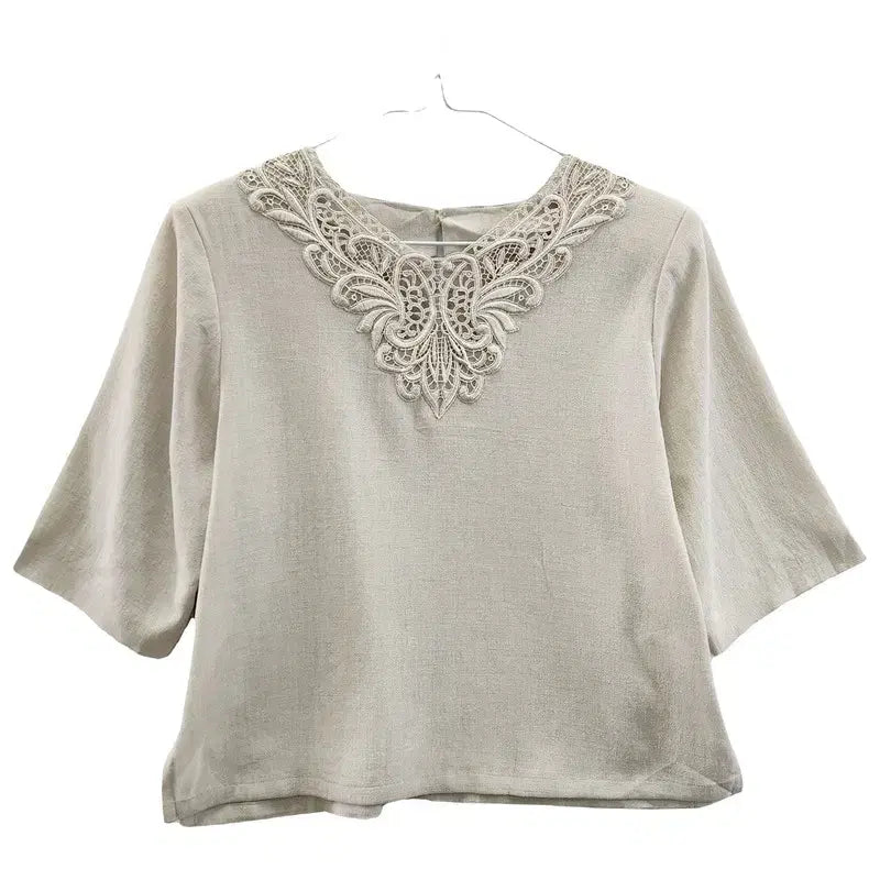 [BUNJANG] Vintage Feminine Old Money Antique Blouse / 빈티지 페미닌 올드머니 앤틱 블라우스