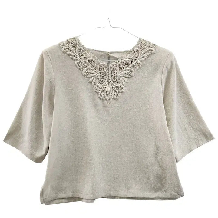 [BUNJANG] Vintage Feminine Old Money Antique Blouse / 빈티지 페미닌 올드머니 앤틱 블라우스