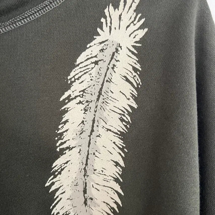 [BUNJANG] Capital Feather Hoodie / 급처) 캐피탈 페더 후드티