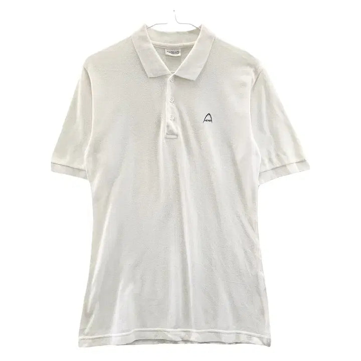 [BUNJANG] AHEAD Vintage Basic White Collar T-shirt M / AHEAD 빈티지 캐주얼 베이직 화이트 카라티 M