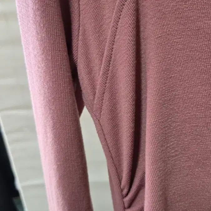 [BUNJANG] Pink Wrap Long Dress / 핑크 랩 스타일 롱 원피스