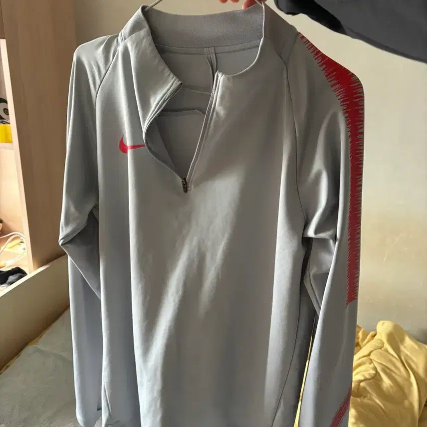 [BUNJANG] Nike Half-Zip Red Top / 나이키 반집업
