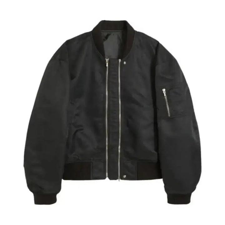 [BUNJANG] STU Double Way Short Bomber Jacket / [M] STU 더블웨이 쇼트 봄버 블랙