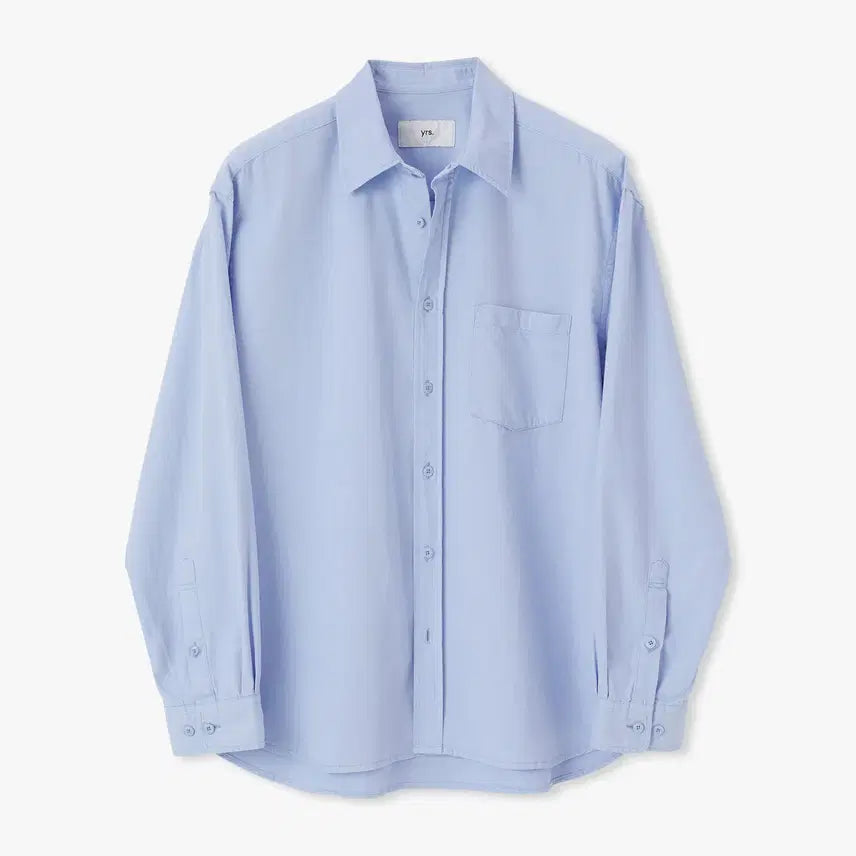 [BUNJANG] Years Ago Poika Cotton Drill Shirt Regular Fit (V.2 Sax) / [M] 이얼즈어고 포이카 코튼 드릴 셔츠 레귤러 핏 (V.2 SAX)