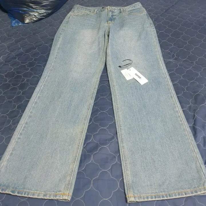 [SOLD OUT] (새상품) 토피 워싱 와이드핏 데님팬츠 (XL)