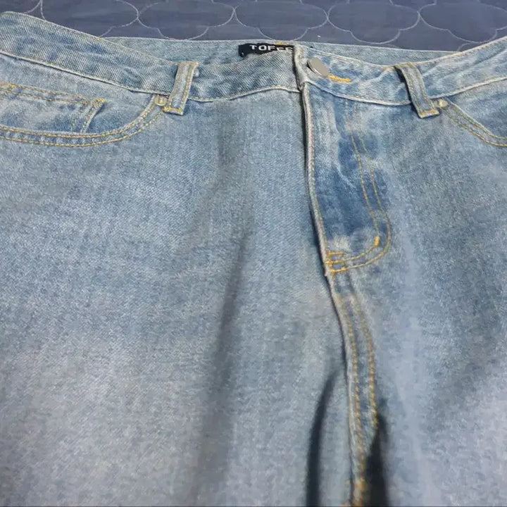 [SOLD OUT] (새상품) 토피 워싱 와이드핏 데님팬츠 (XL)