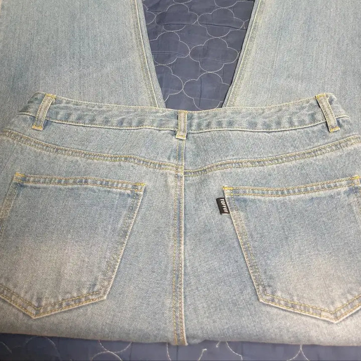 [SOLD OUT] (새상품) 토피 워싱 와이드핏 데님팬츠 (XL)