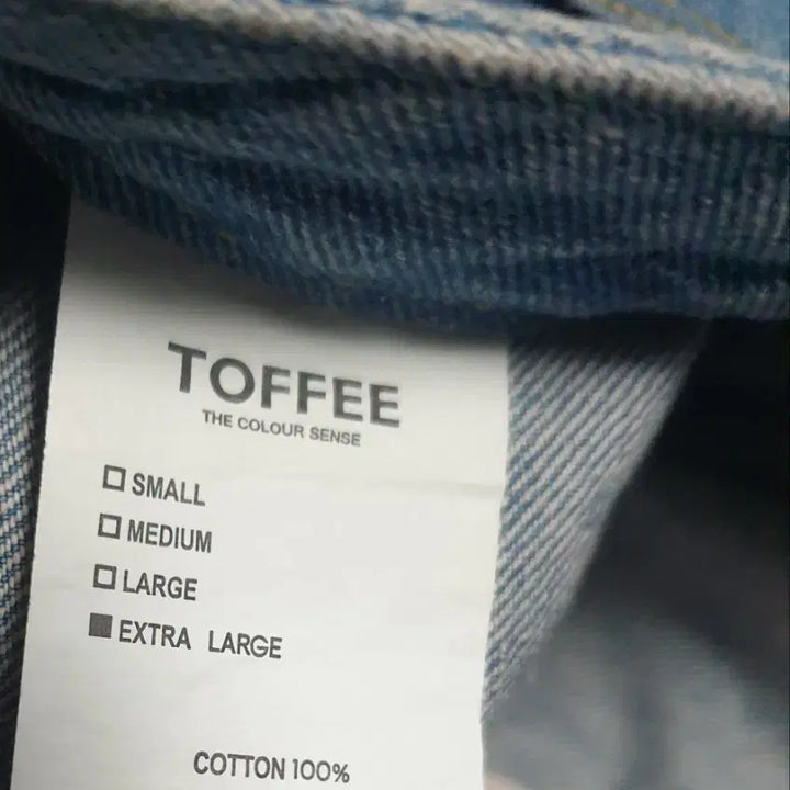 [SOLD OUT] (새상품) 토피 워싱 와이드핏 데님팬츠 (XL)