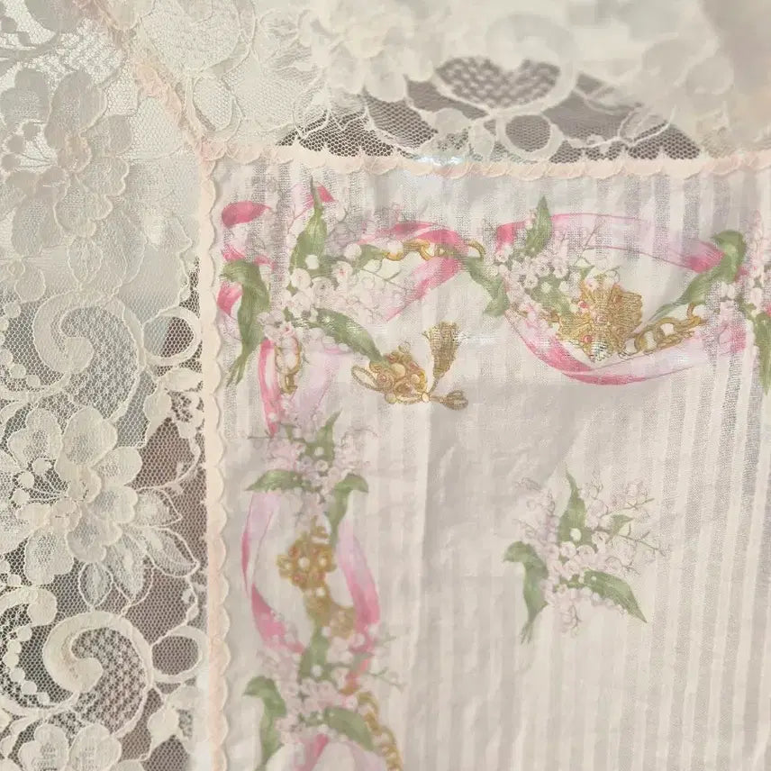 [BUNJANG] Lancel Lace Decorated Handkerchief / 랑셀 레이스 장식 손수건