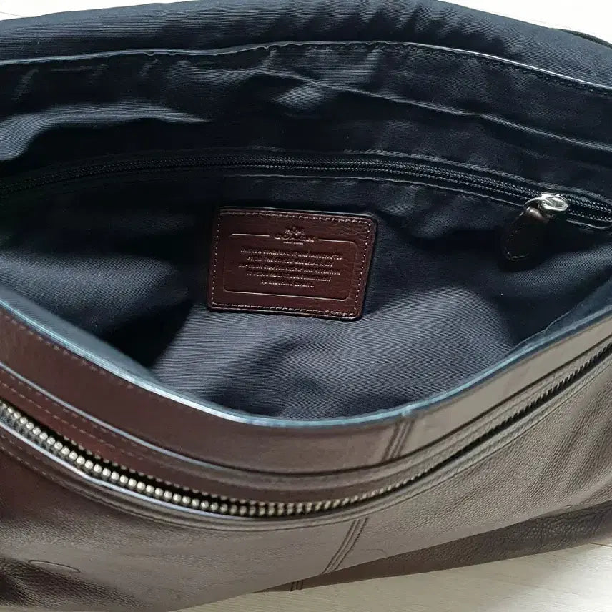 [BUNJANG] Coach Brown Leather Briefcase / 코치 브라운 가죽 서류가방 책가방 중고 가방 은피아노