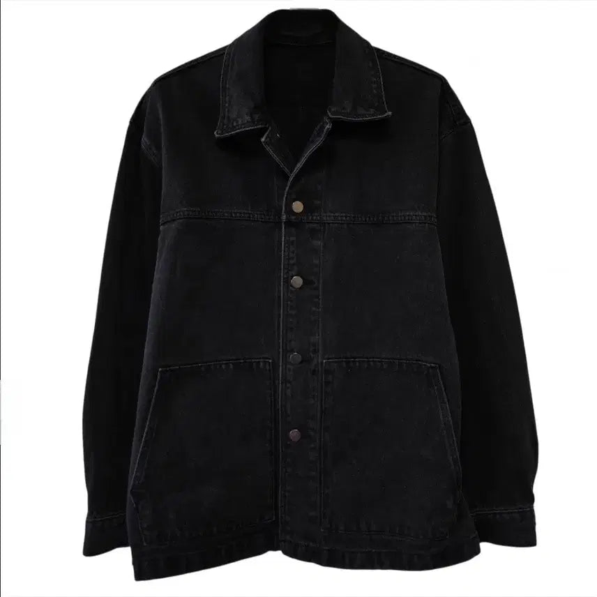 [BUNJANG] Musinsa Black Denim Jacket / 무신사 청자켓 블랙자켓 100-105 남여