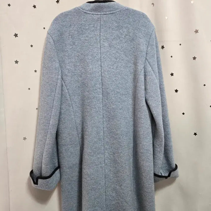 [BUNJANG] Geiger Sky Blue Wool Knit Jacket Coat / 가이거 하늘색 울 니트 자켓 코트 38/7