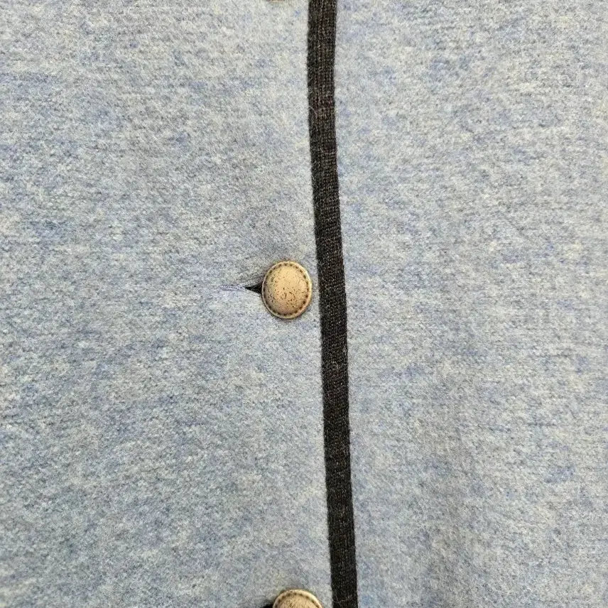 [BUNJANG] Geiger Sky Blue Wool Knit Jacket Coat / 가이거 하늘색 울 니트 자켓 코트 38/7